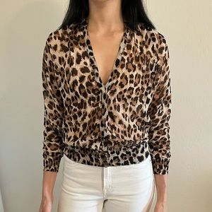 Guess animal print blouse